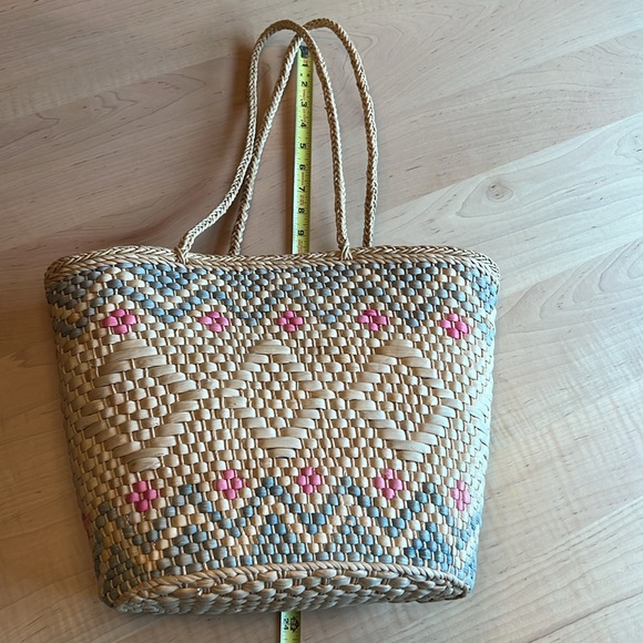 BEACH BAG RAFIA/STRAW Handbag Tote - Picture 7 of 7